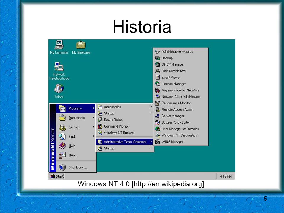 Historia Windows NT 4.0 [