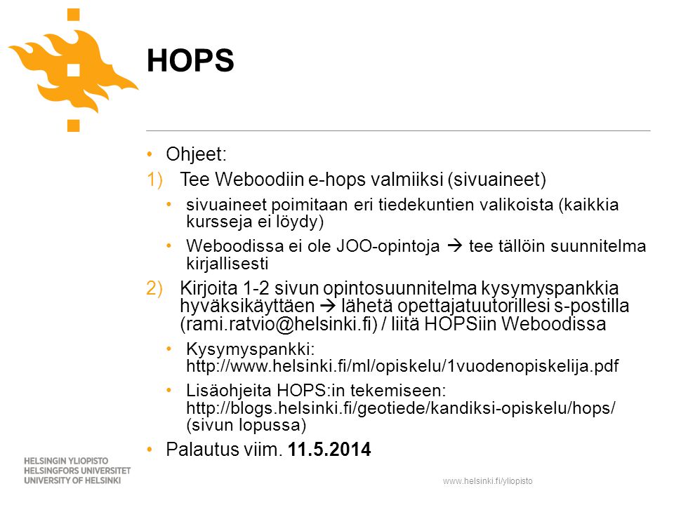 HOPS Ohjeet: Tee Weboodiin e-hops valmiiksi (sivuaineet)