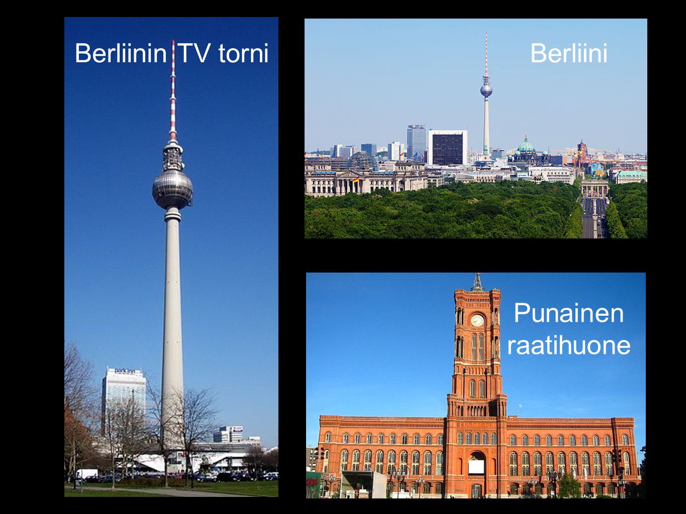 Berliinin TV torni Berliini Punainen raatihuone