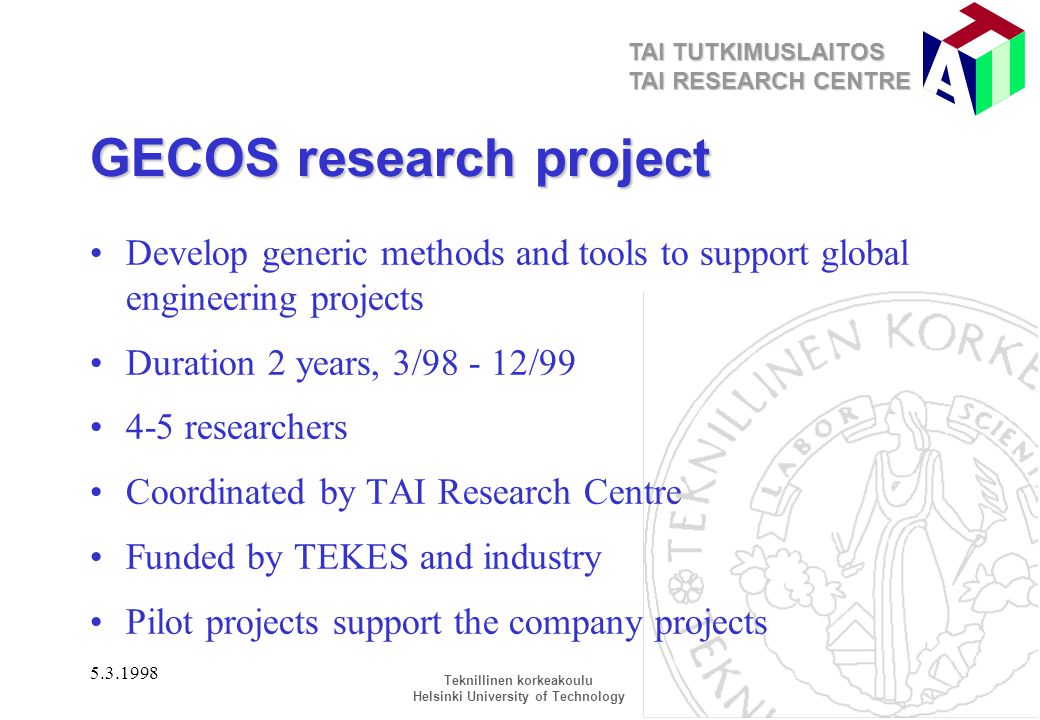 GECOS research project