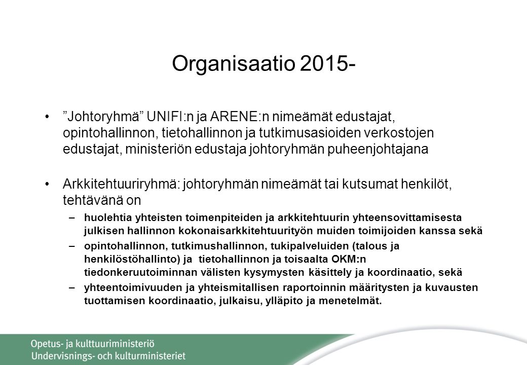 Organisaatio 2015-