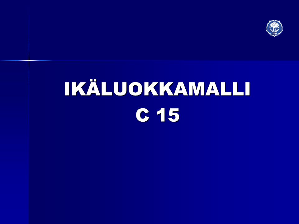 IKÄLUOKKAMALLI C 15