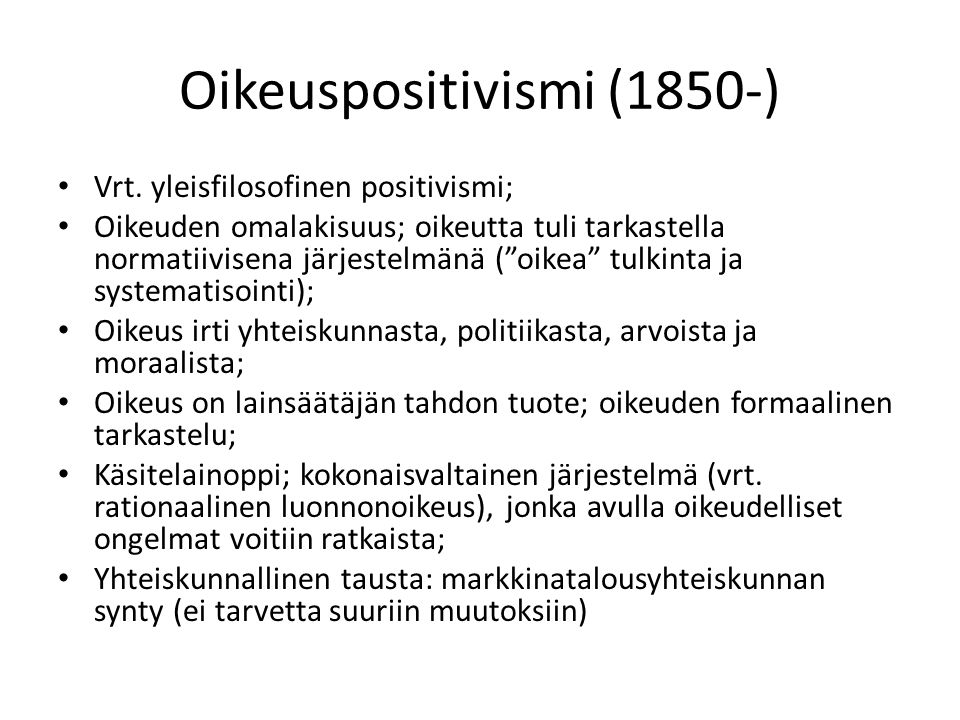 Oikeuspositivismi (1850-)