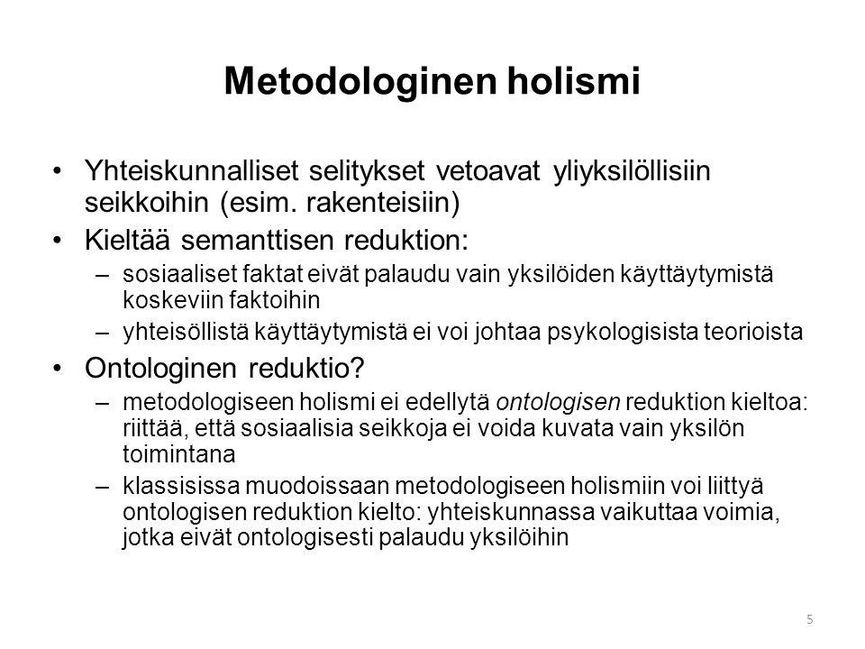 Metodologinen holismi