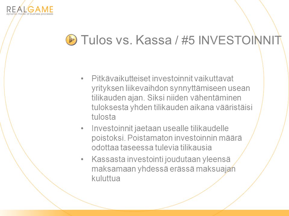 Tulos vs. Kassa / #5 INVESTOINNIT