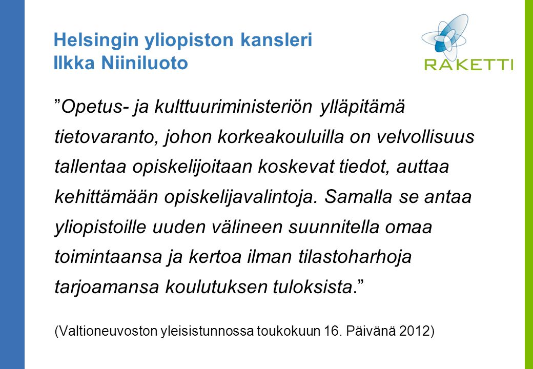 Helsingin yliopiston kansleri Ilkka Niiniluoto