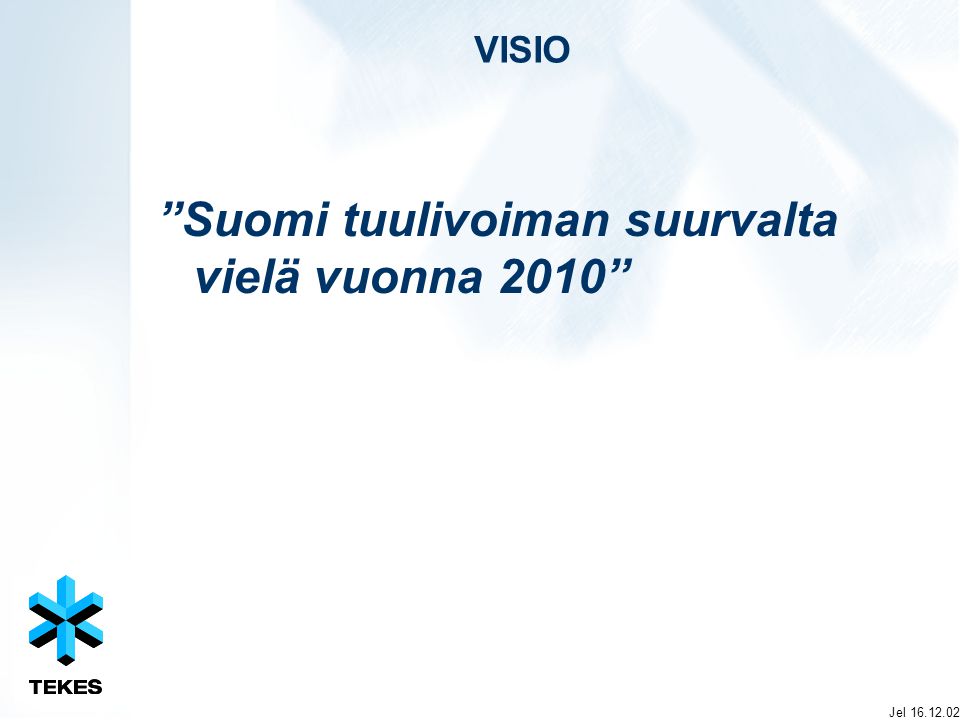 Suomi tuulivoiman suurvalta vielä vuonna 2010