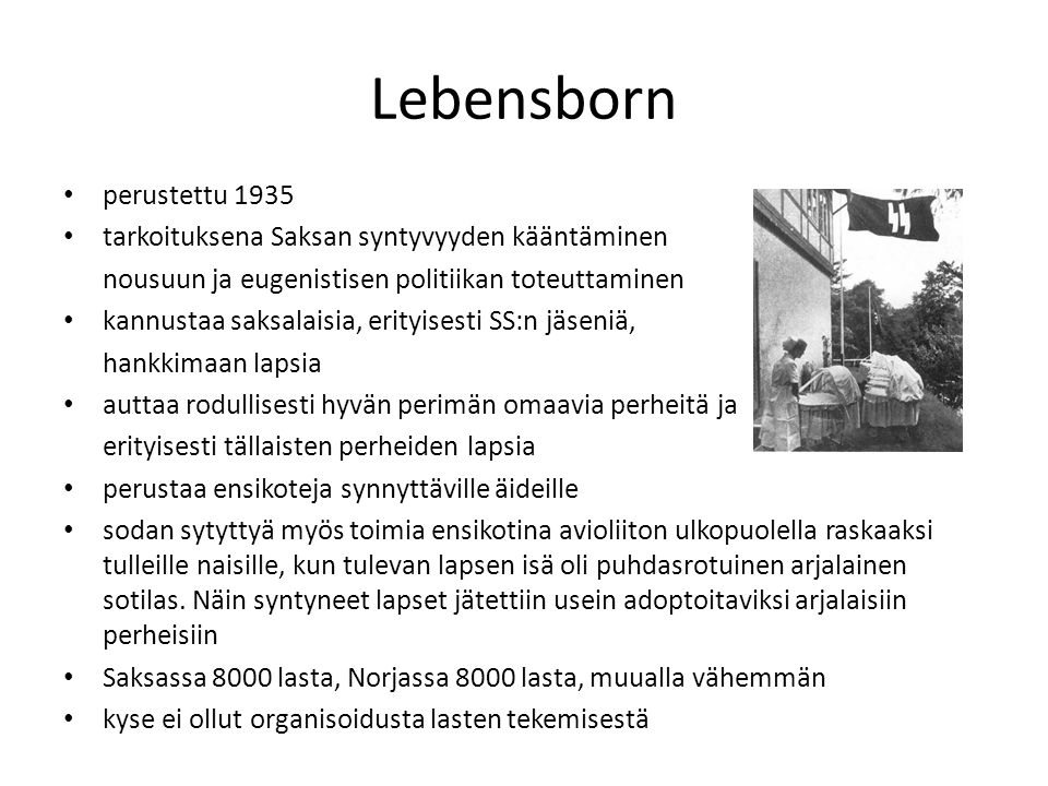 Lebensborn perustettu 1935