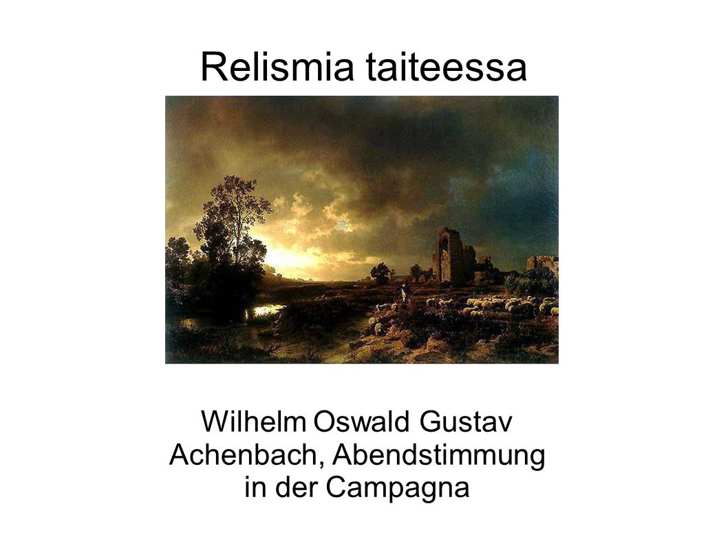 Wilhelm Oswald Gustav Achenbach, Abendstimmung in der Campagna