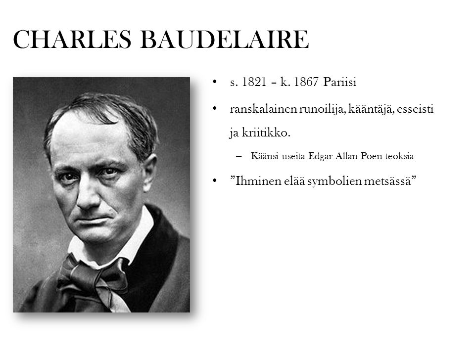 CHARLES BAUDELAIRE s – k Pariisi