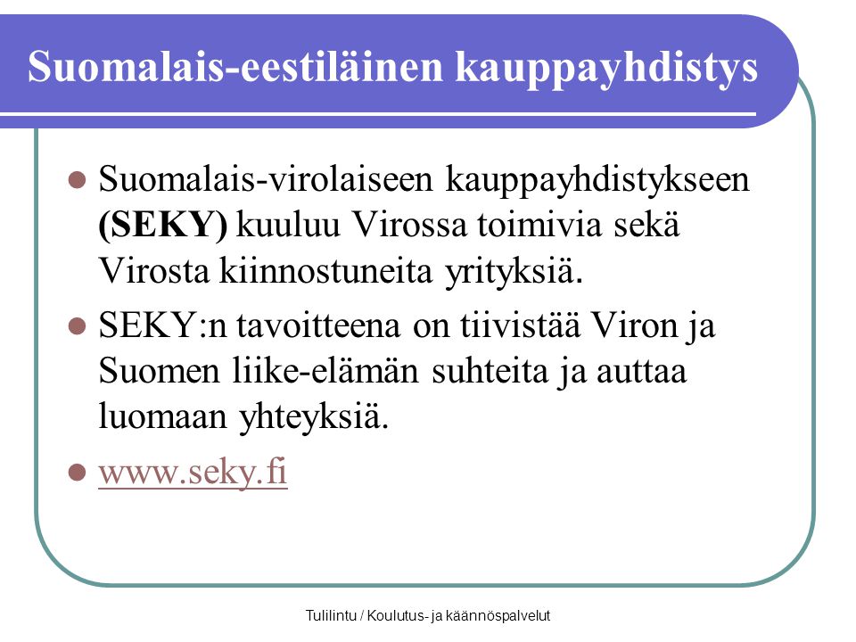 Suomalais-eestiläinen kauppayhdistys