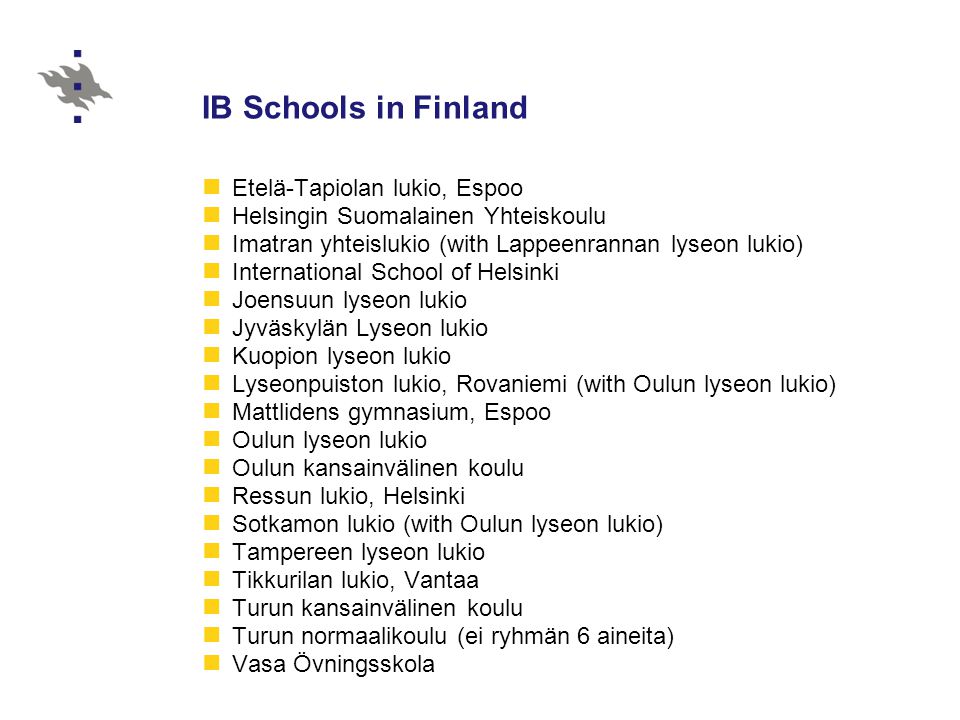IB Schools in Finland Etelä-Tapiolan lukio, Espoo