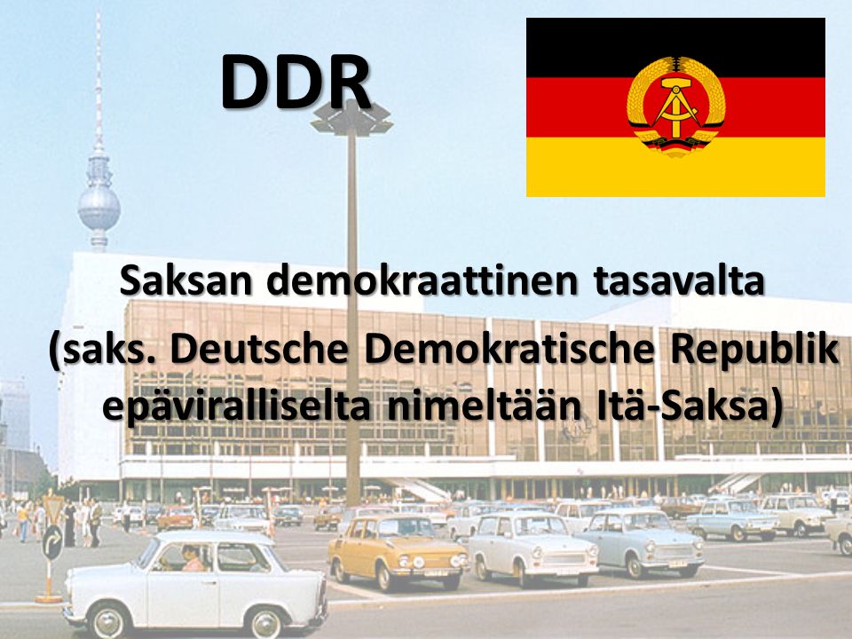 Saksan demokraattinen tasavalta