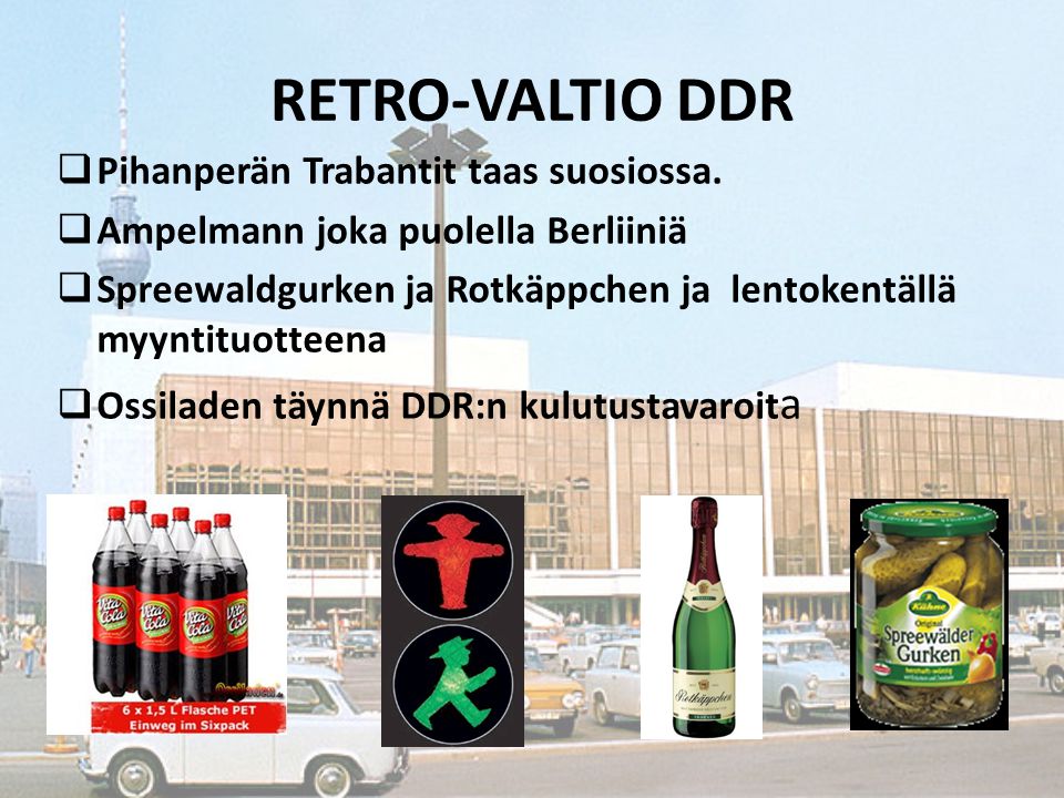 RETRO-VALTIO DDR Pihanperän Trabantit taas suosiossa.