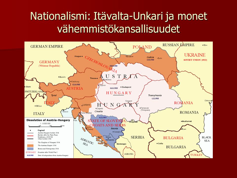 Nationalismi: Itävalta-Unkari ja monet vähemmistökansallisuudet