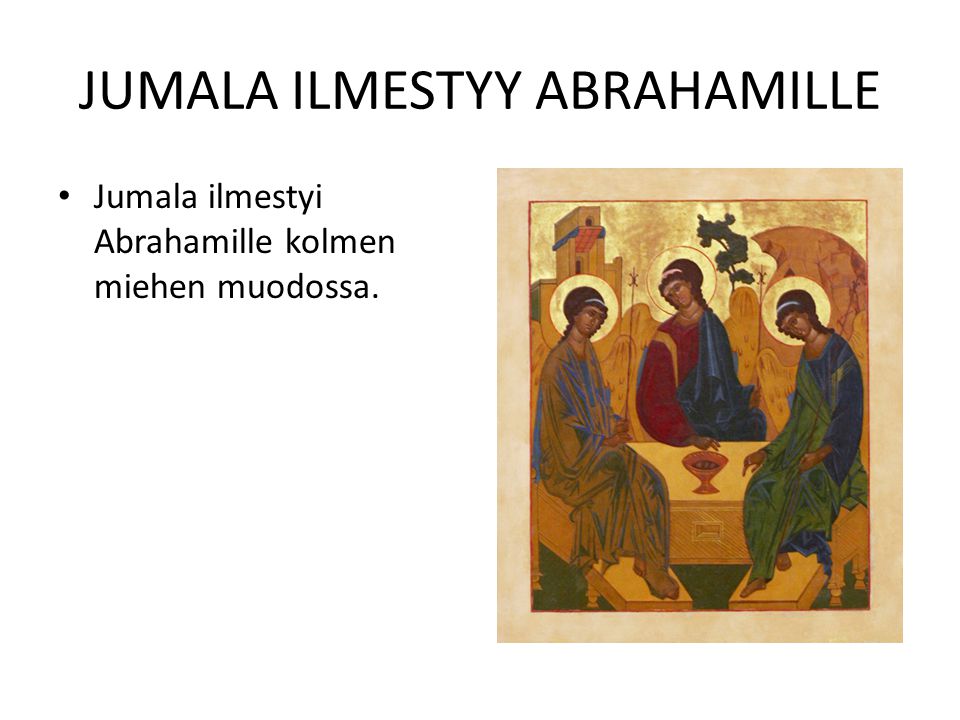JUMALA ILMESTYY ABRAHAMILLE