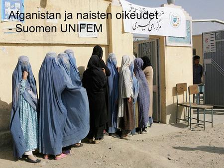 Afganistan ja naisten oikeudet