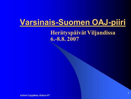 Varsinais-Suomen OAJ-piiri