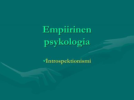 Empiirinen psykologia