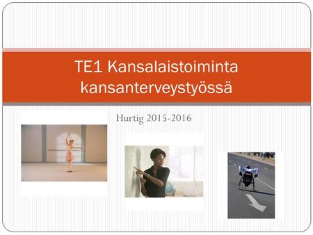 Hurtig 2015-2016 TE1 Kansalaistoiminta kansanterveystyössä.