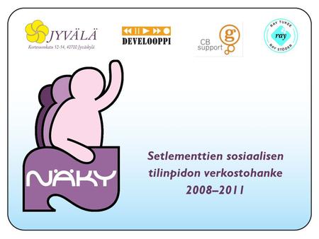 Projektikoordinaattori Anne Siekkinenpuh. 0400 Setlementtien sosiaalisen tilinpidon verkostohanke 2008–2011 Setlementtien.