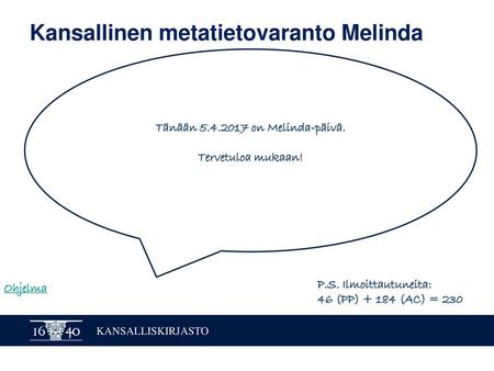 Kansallinen metatietovaranto Melinda