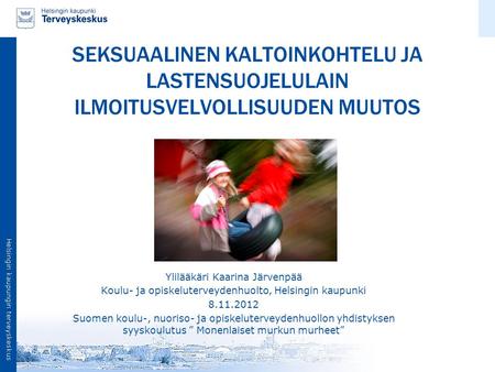 Ylilääkäri Kaarina Järvenpää
