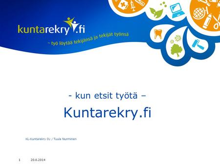 - kun etsit työtä – Kuntarekry.fi
