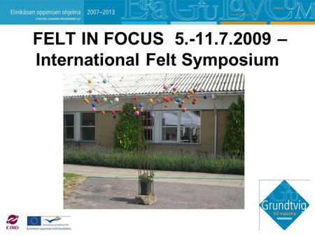 FELT IN FOCUS 5.-11.7.2009 – International Felt Symposium.