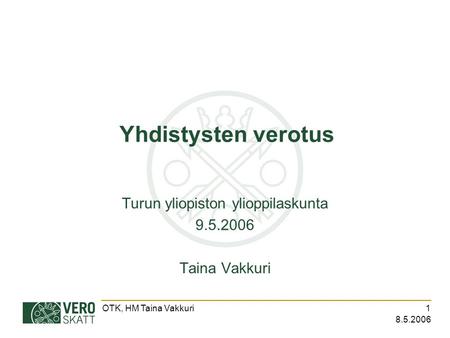 Turun yliopiston ylioppilaskunta Taina Vakkuri