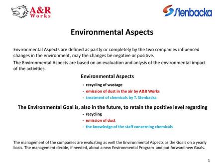 Environmental Aspects