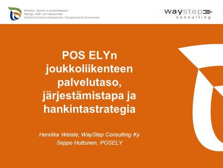 Henriika Weiste, WayStep Consulting Ky