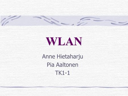 Anne Hietaharju Pia Aaltonen TK1-1