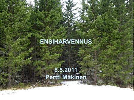 ENSIHARVENNUS Pertti Mäkinen