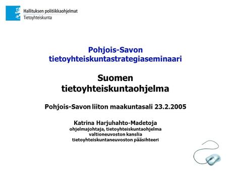 Suomen tietoyhteiskuntaohjelma