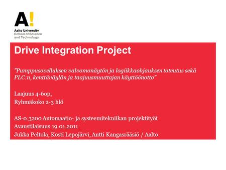 Drive Integration Project