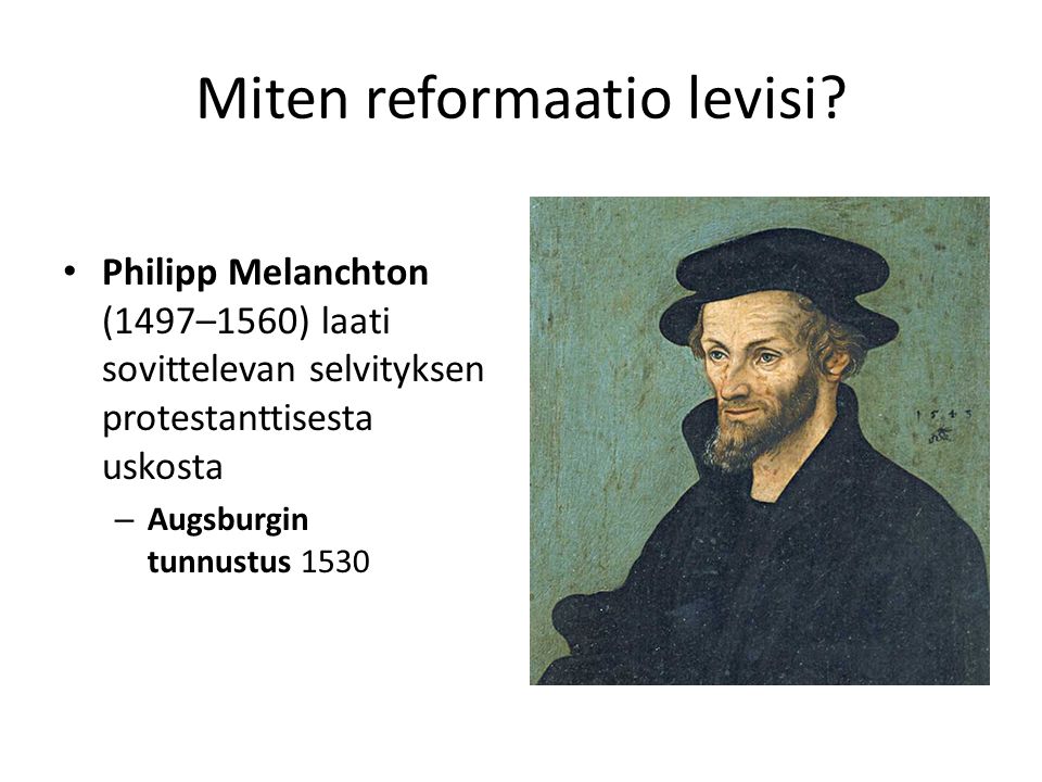 Miten reformaatio levisi