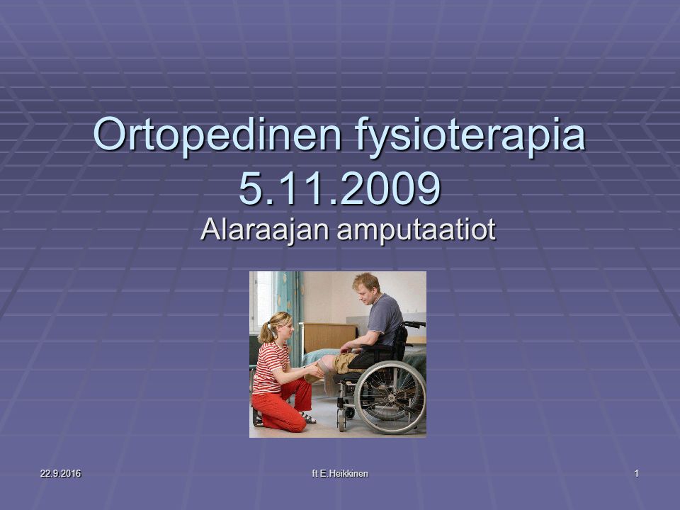Ortopedinen fysioterapia