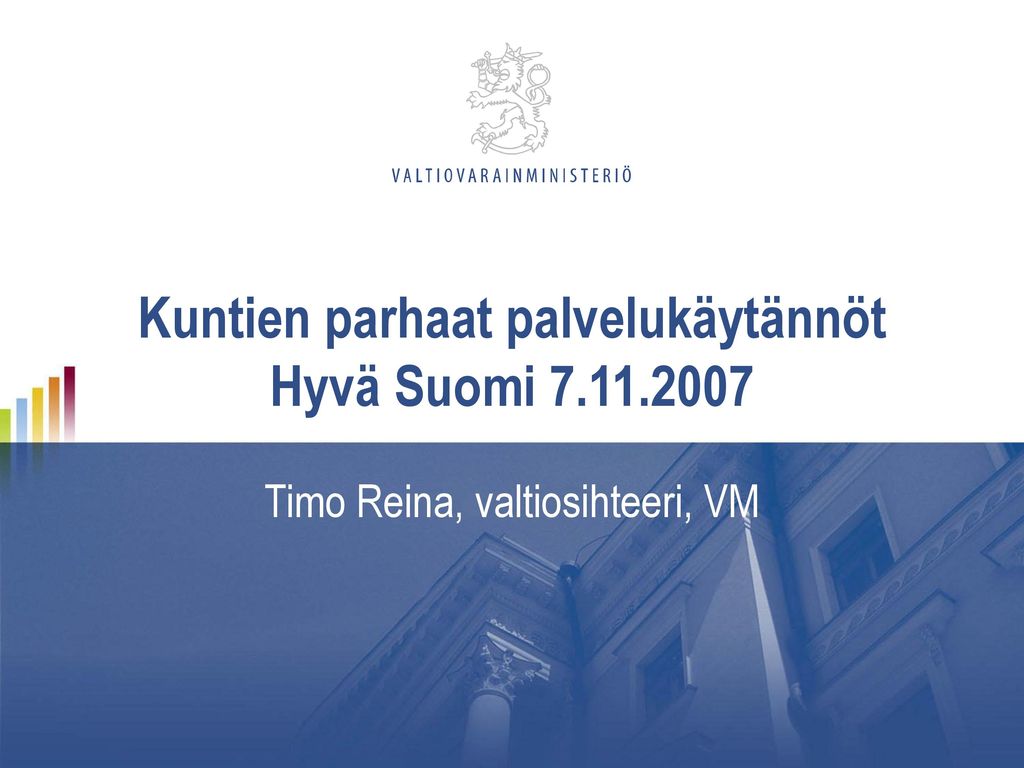 Kuntien parhaat palvelukäytännöt Hyvä Suomi