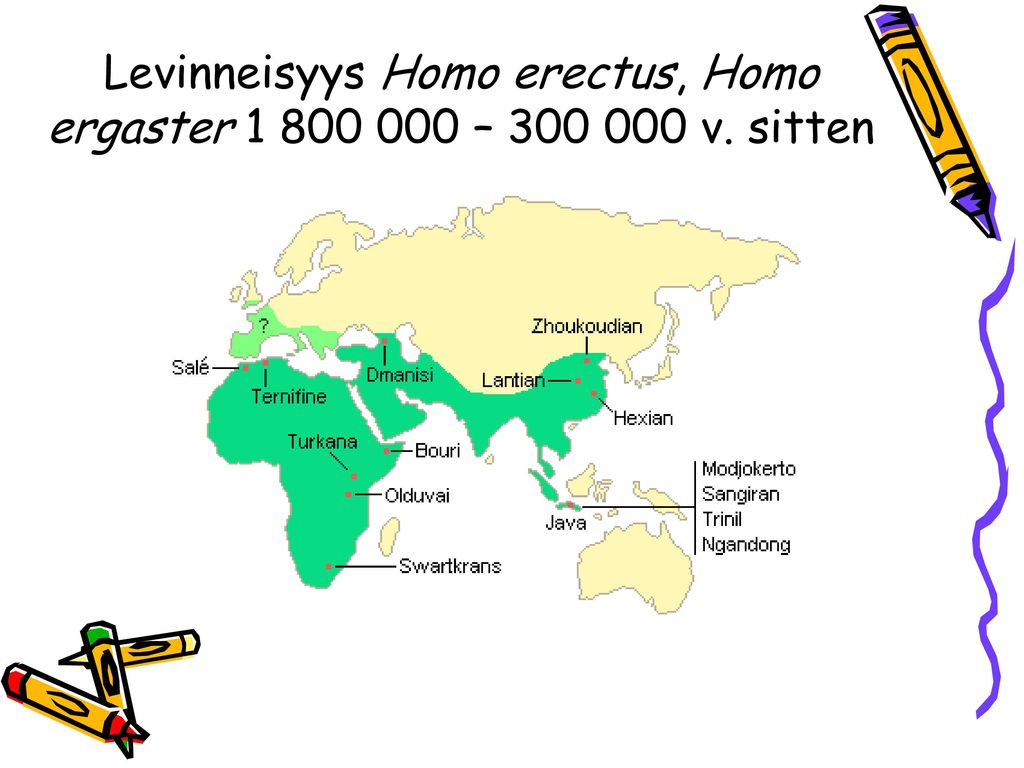 Levinneisyys Homo erectus, Homo ergaster – v. sitten