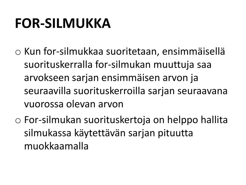 FOR-SILMUKKA