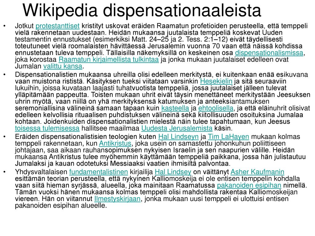 Wikipedia dispensationaaleista
