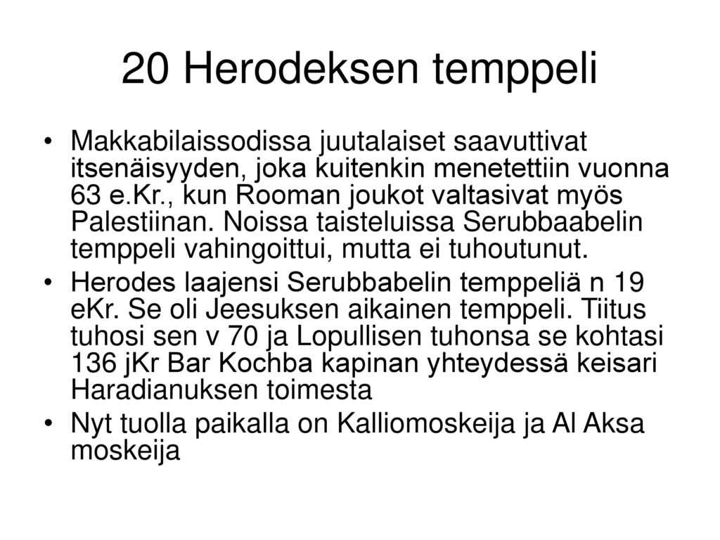 20 Herodeksen temppeli