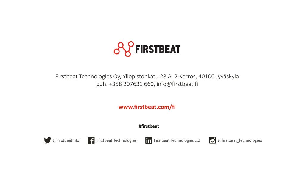 Firstbeat Technologies Oy, Yliopistonkatu 28 A, 2