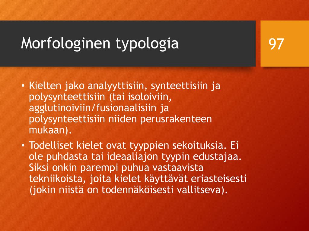 Morfologinen typologia