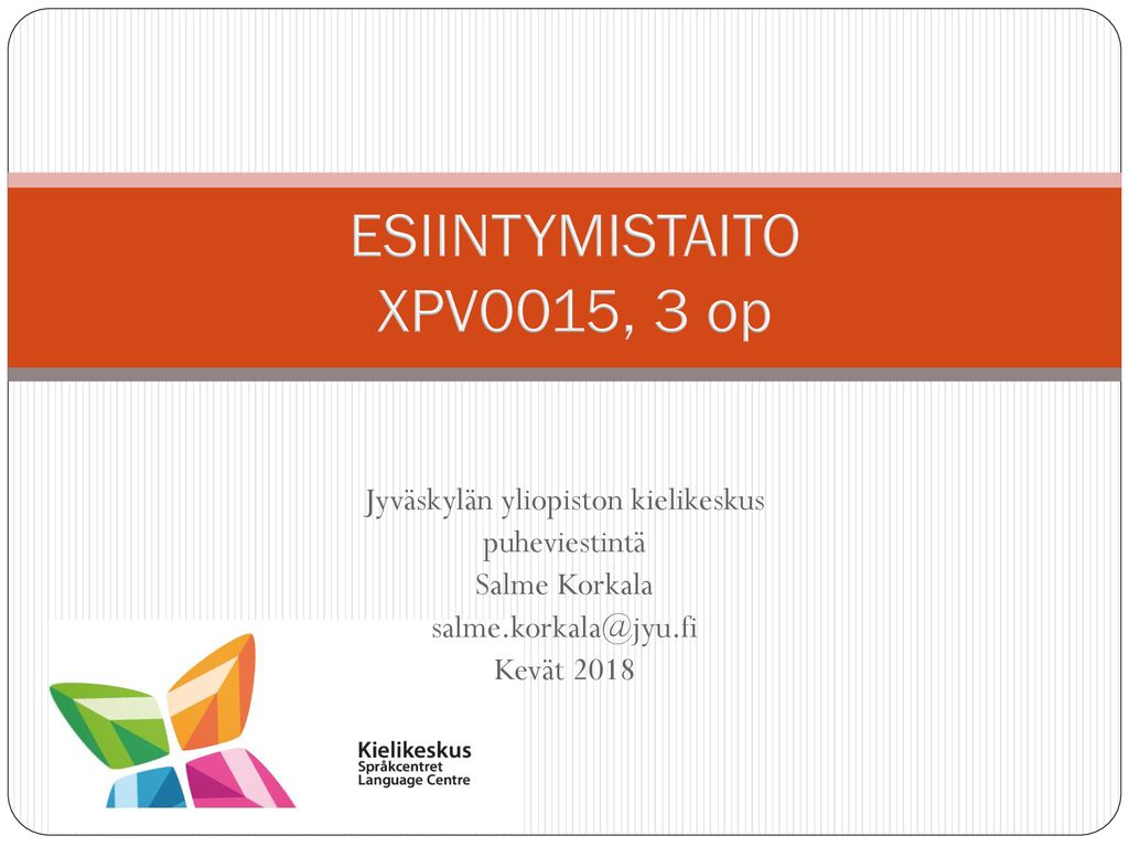 ESIINTYMISTAITO XPV0015, 3 op