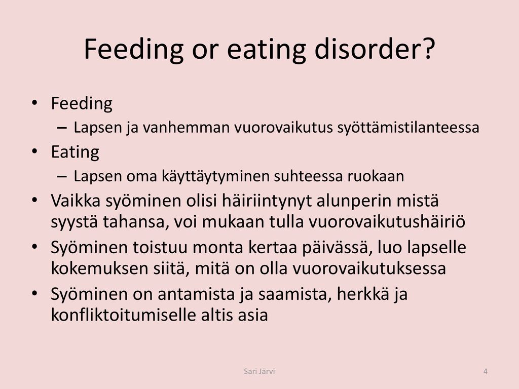 Feeding or eating disorder