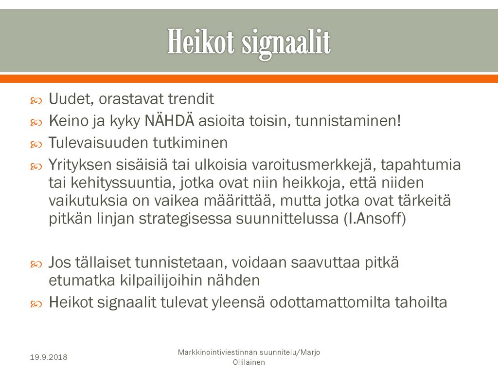 Markkinointiviestinnän suunnitelu/Marjo Ollilainen