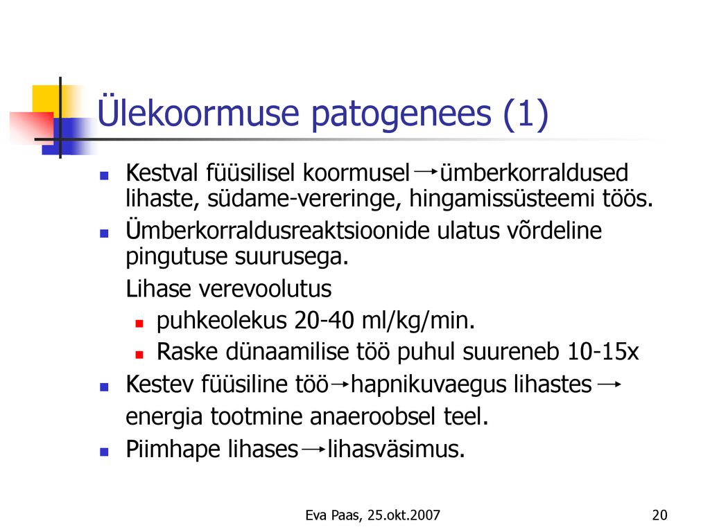 Ülekoormuse patogenees (1)
