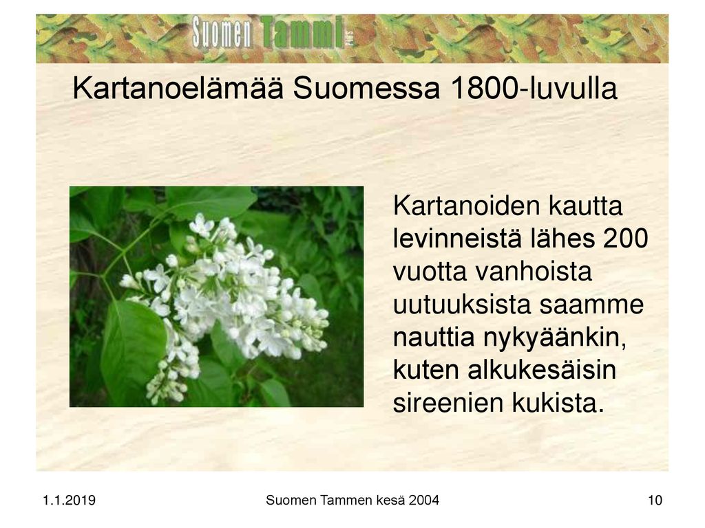 Kartanoelämää Suomessa 1800-luvulla